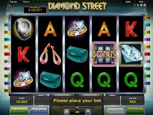 Diamond Street jackpot slot Novomatic Diamond Street