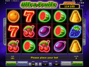 Ultra Fruits jackpot slot Novomatic Ultra Fruits
