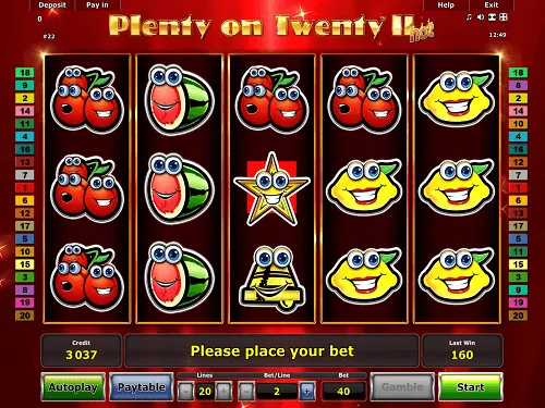slot machines online plenty on twenty ii hot