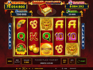 Asian Fortunes jackpot slot Novomatic Asian Fortunes
