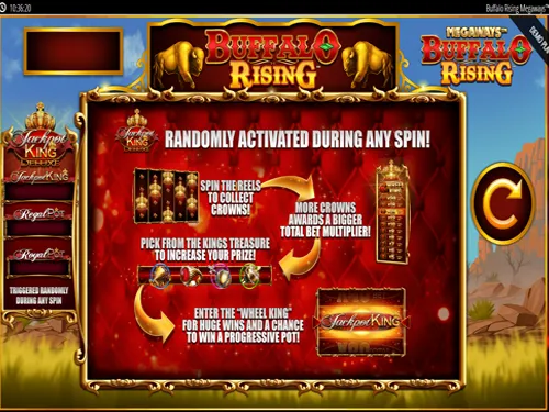 Buffalo Rising Megaways Jackpot King slot