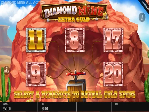 Diamond mine extra gold