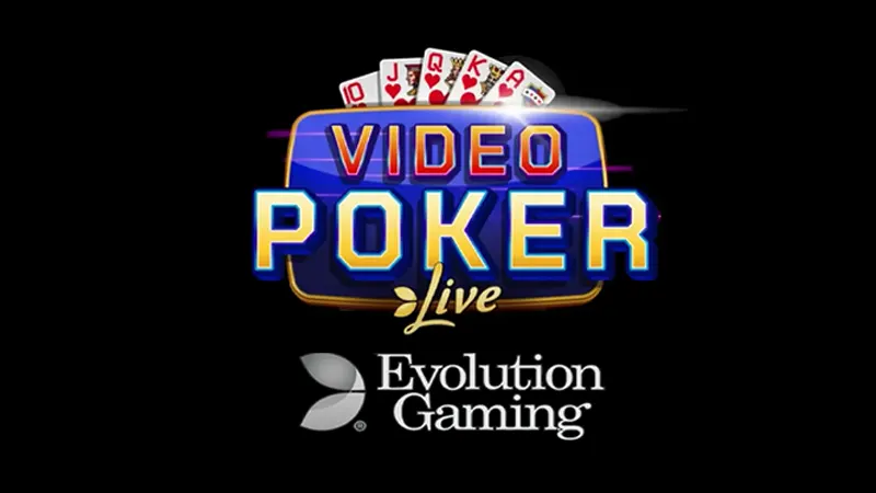 Video poker live van Evolution Gaming